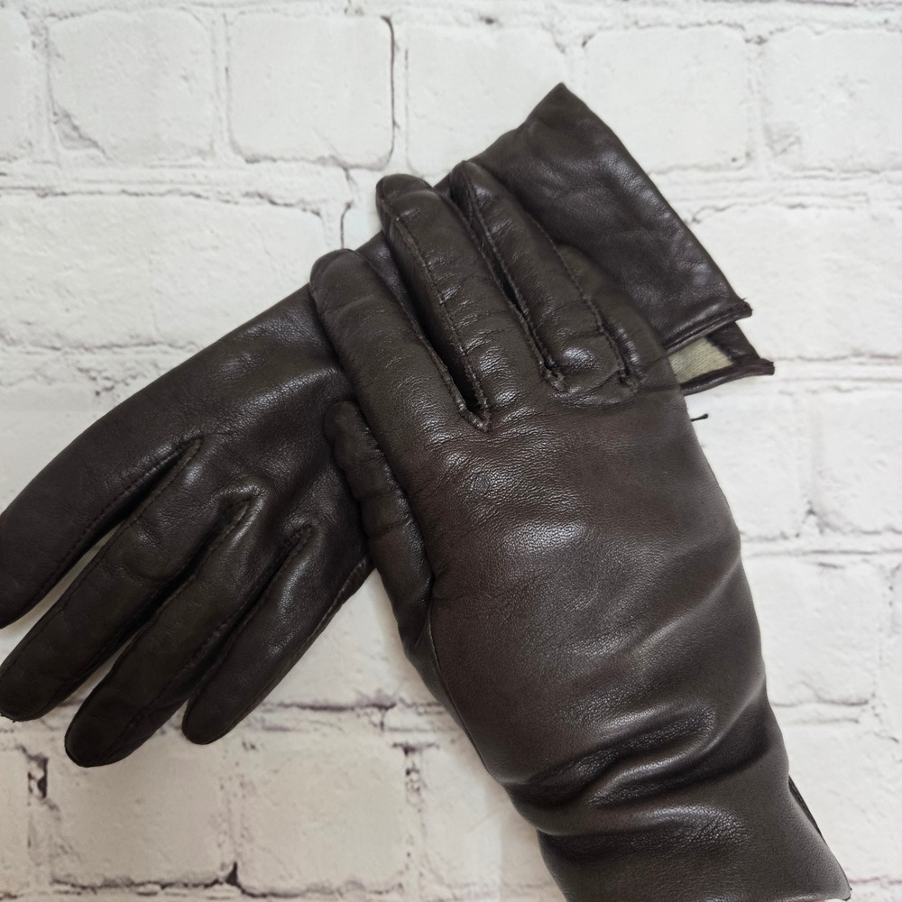 Vintage Fownes Dark Brown Genuine Leather Gloves Lined Size 7 Philippines